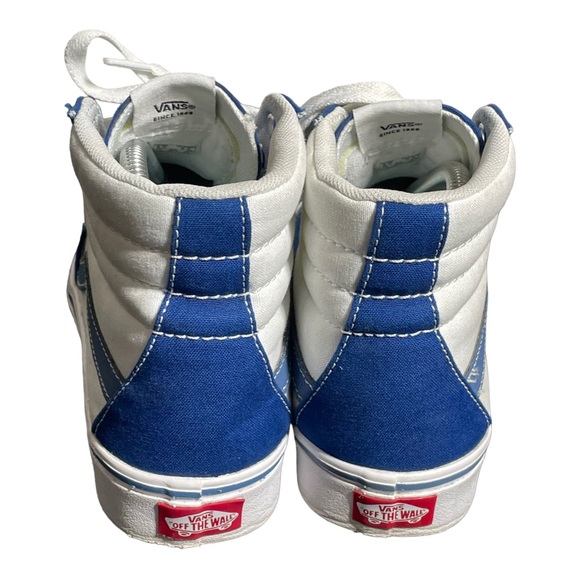 Vans High Top Sneaker Blue White Men’s Size 8 Womens Size 9.5 SB5 - Picture 4 of 11